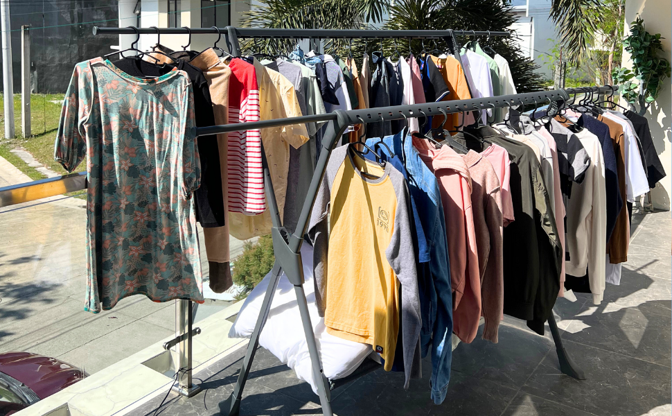 FlexiDry™ X-Type Foldable and Flexible Drying Rack with Net
