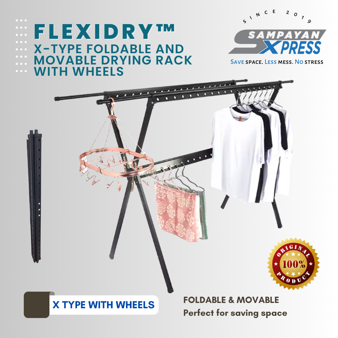 FlexiDry™ Y-Type Stainless Steel Movable Drying Rack with Wheels – Home  Hero Shop