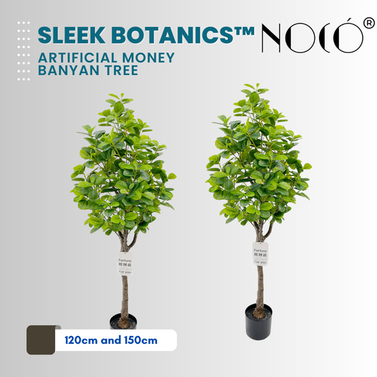 SleekBotanics™ Artificial Money Banyan Tree
