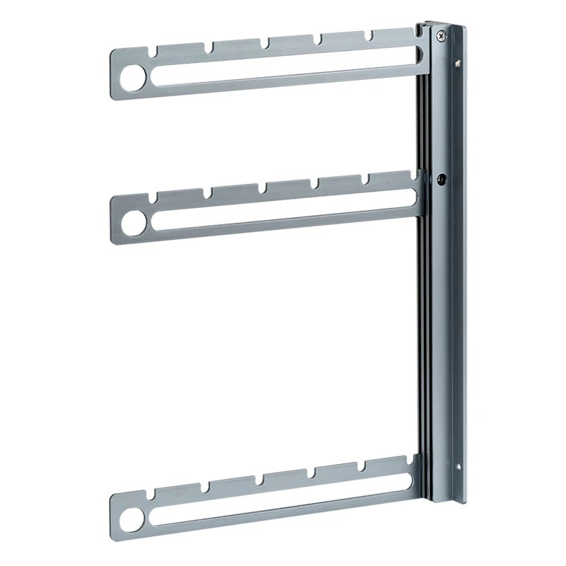 Hang-n-Hold™ Aluminum Folding Wall Mounted Clothes, Hanger, and Clips Organizer
