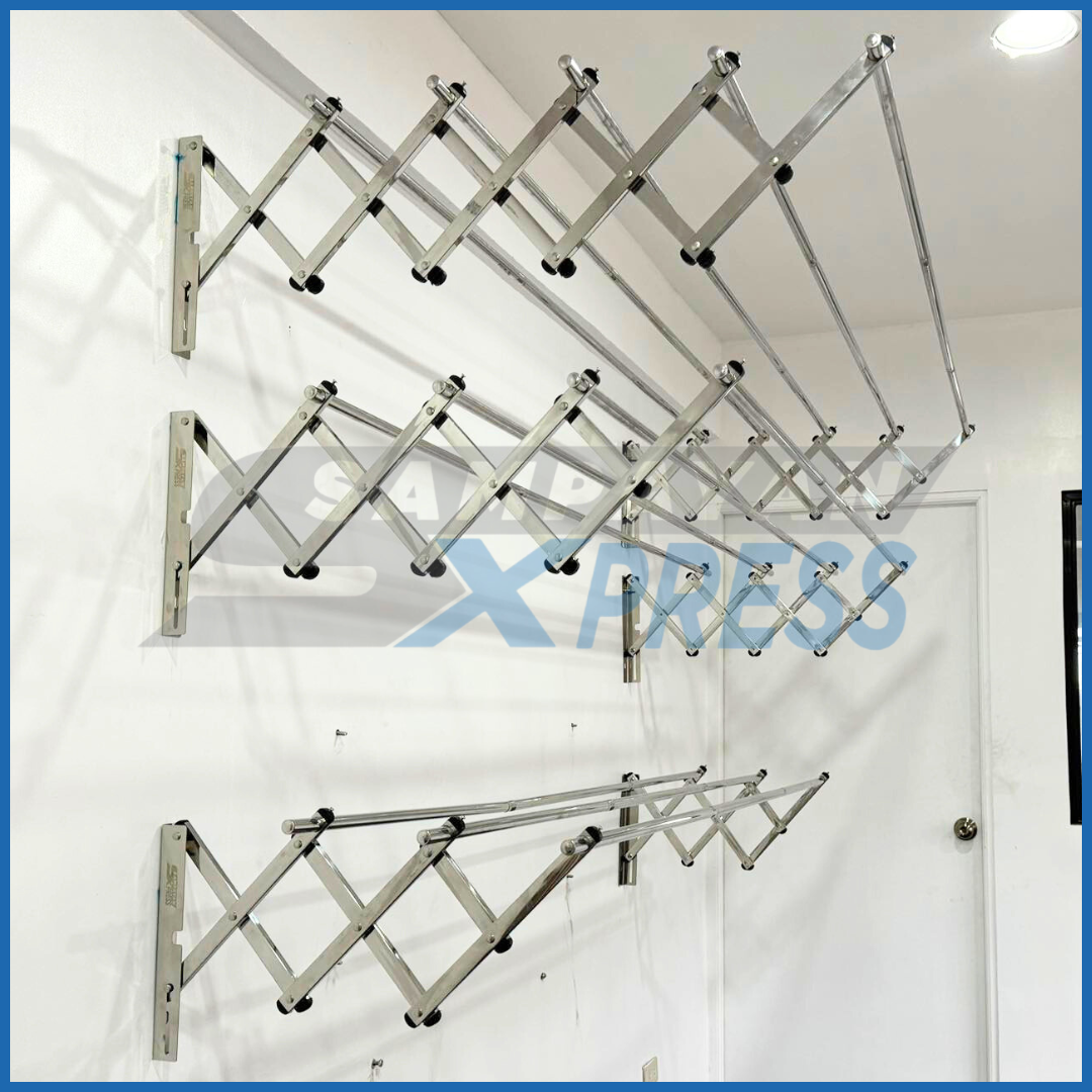 Sampayan Xpress® LITE Retractable Stainless Steel Wall Mounted Clothes Drying Rack (Sampayan)