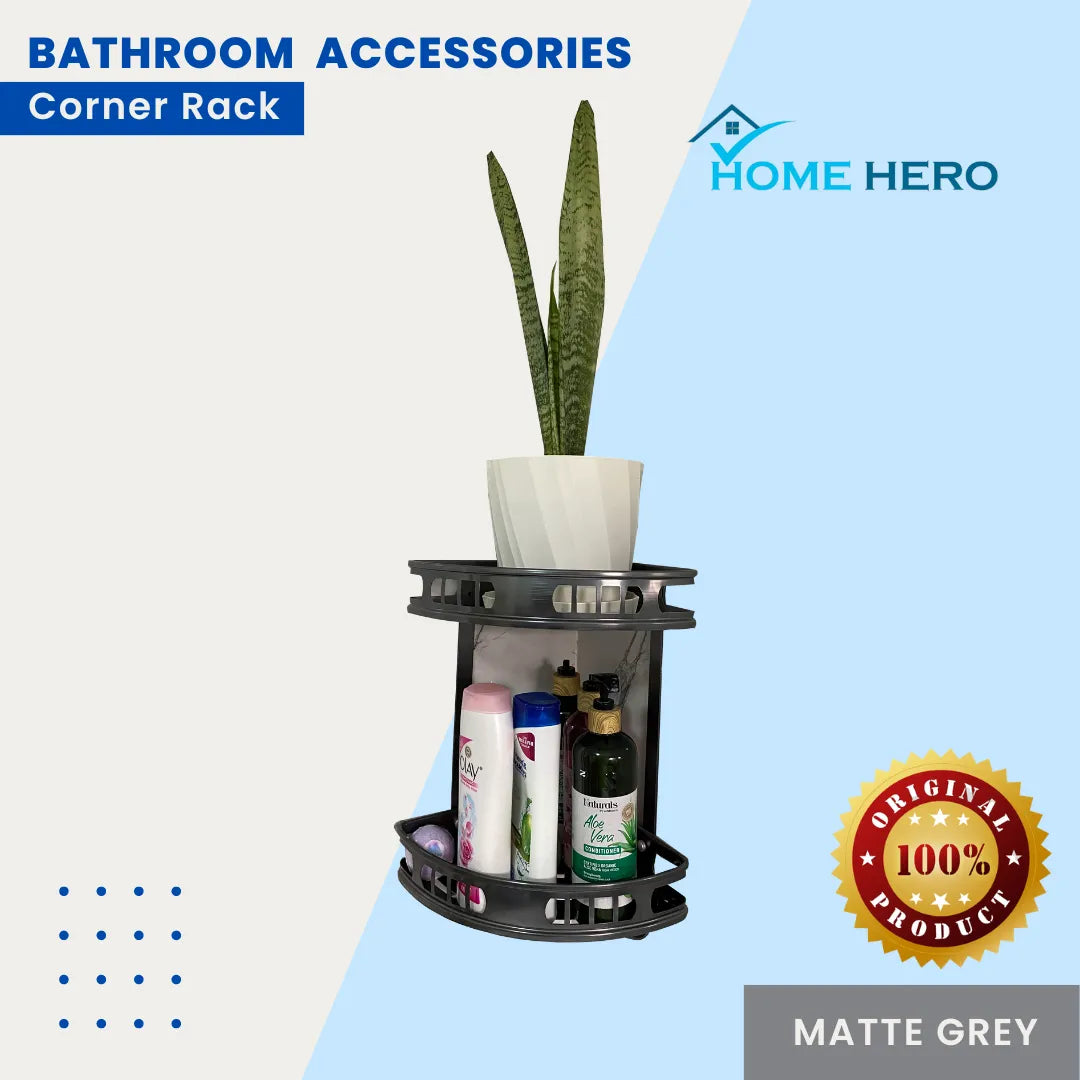 Prestigia™ Bathroom Luxe Accessory Corner Rack