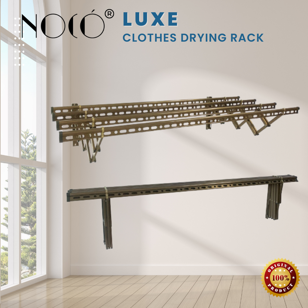 Noco Luxe Aluminum Wall Mounted Retractable Drying Rack