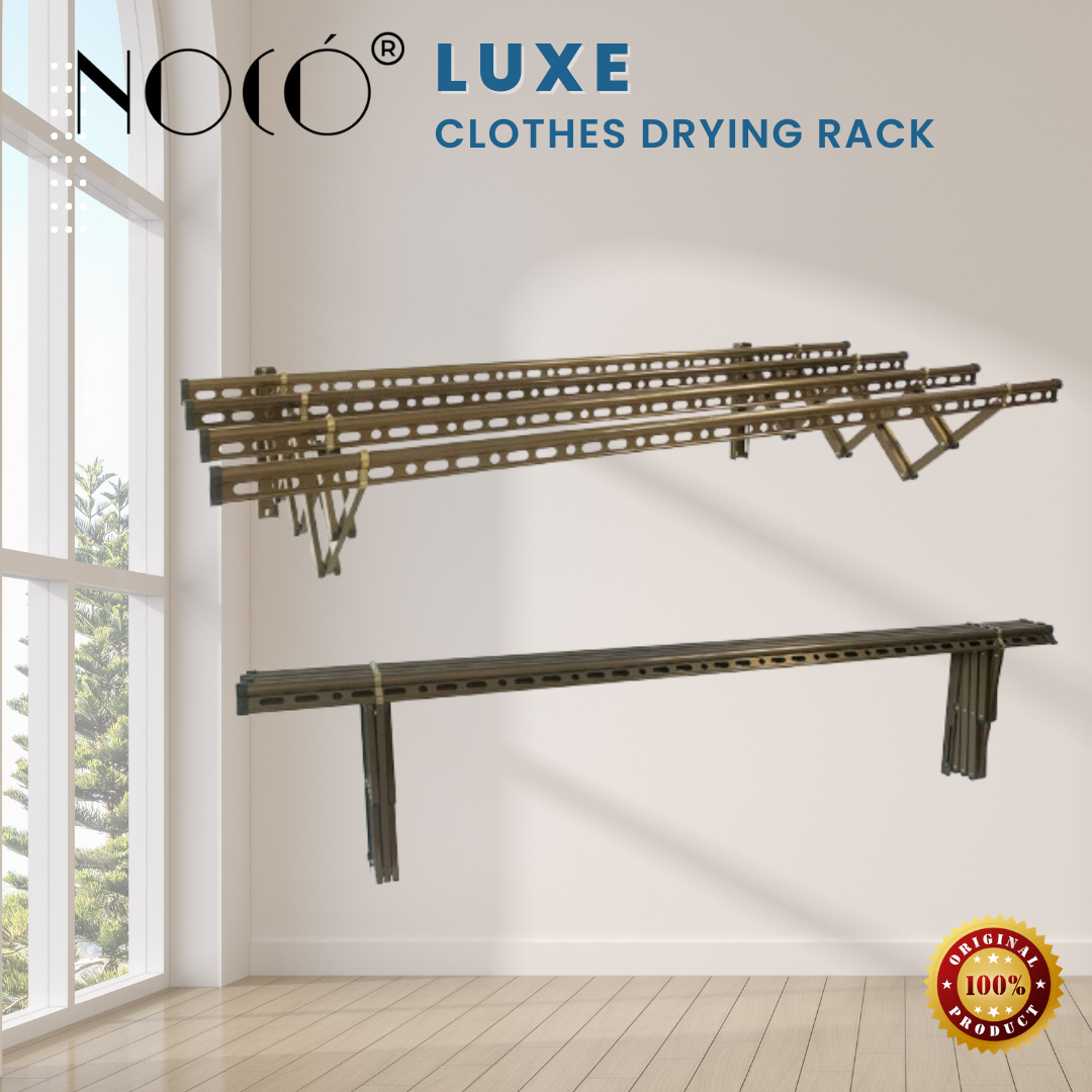 Noco® Luxe Aluminum Wall Mounted Retractable Drying Rack