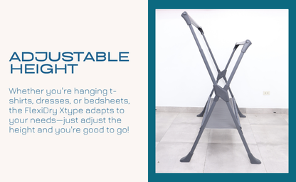 FlexiDry™ X-Type Foldable and Flexible Drying Rack with Net