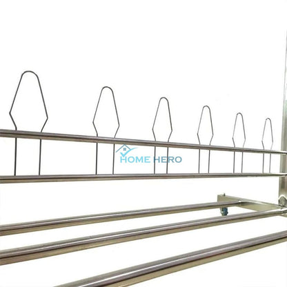 FlexiDry T-Type Stainless Steel Movable Drying Rack with Wheels