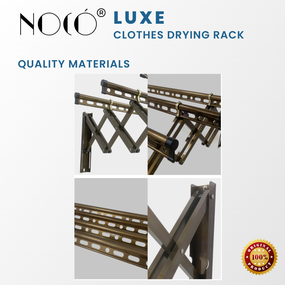 Noco® Luxe Aluminum Wall Mounted Retractable Drying Rack