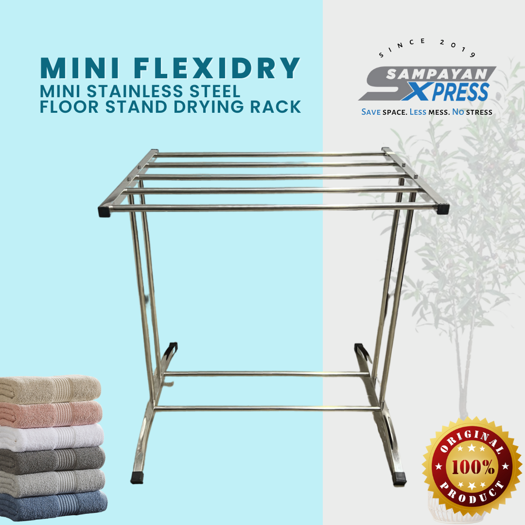 Mini Flexidry Stainless Steel Floorstand Drying Rack