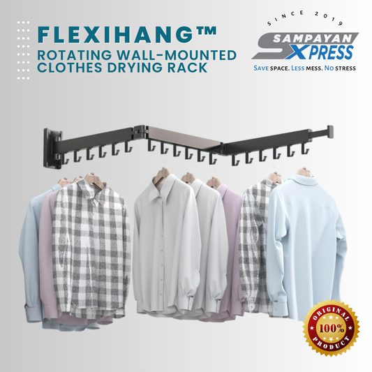 FlexiHang™ Wall-Mounted Clothes Drying Rack